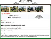 Tablet Screenshot of foxfarmsllc.com